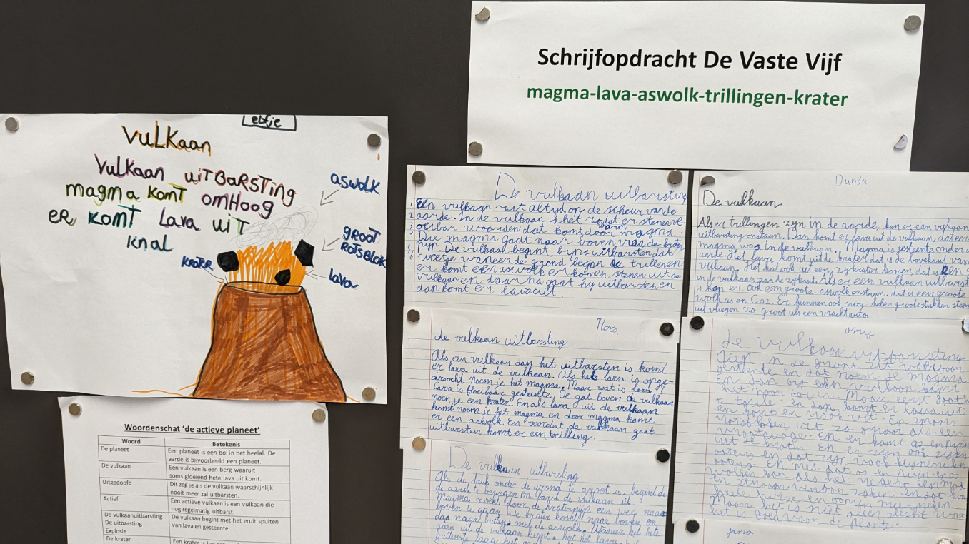 Schrijfopdracht op De Vijf Hoeven