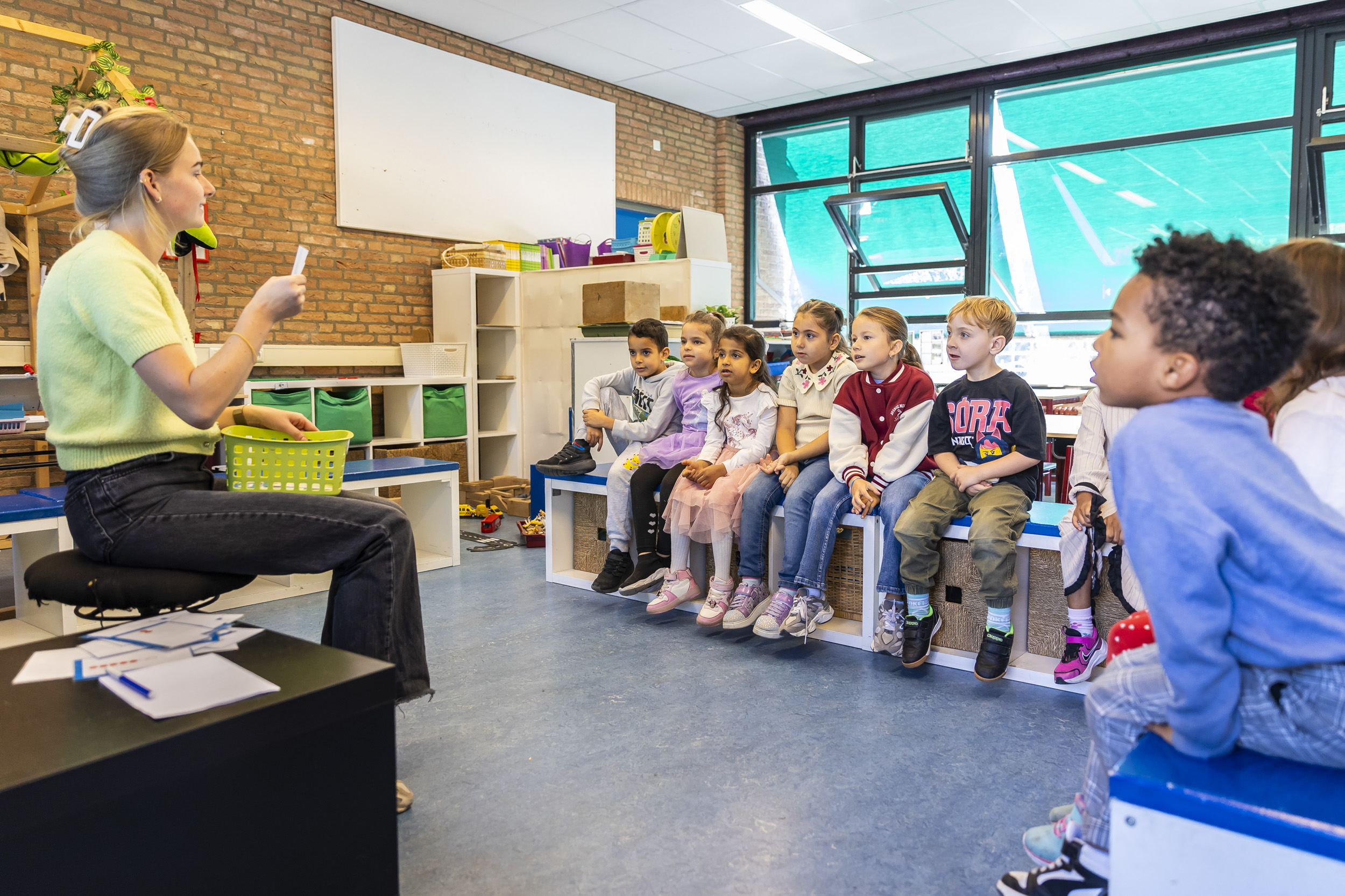 Leerlingen tijdens de les