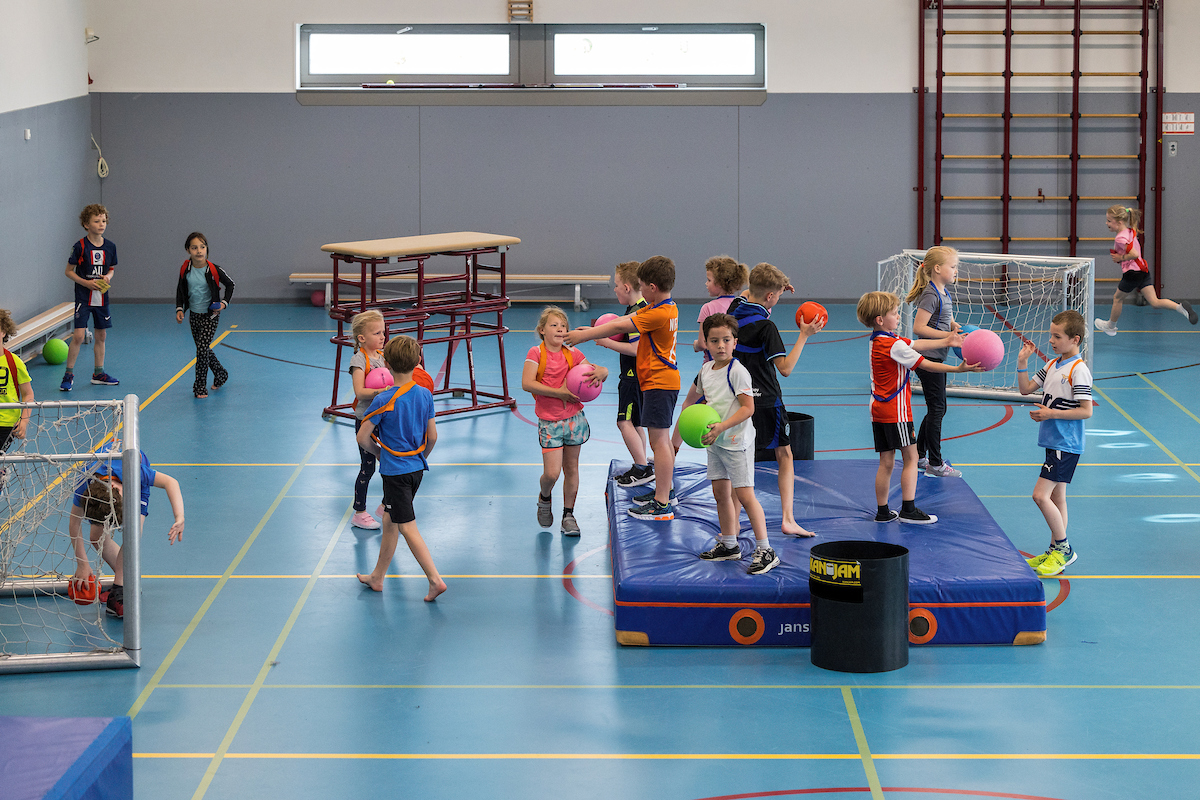 Klinkers gymzaal bovenbouw
