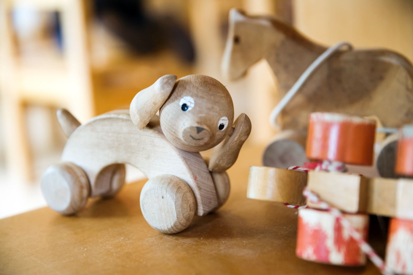 Houten speeltje schalmei