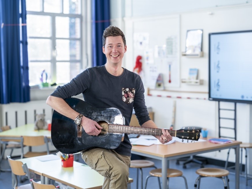 Muziek docent Rick Kuipers