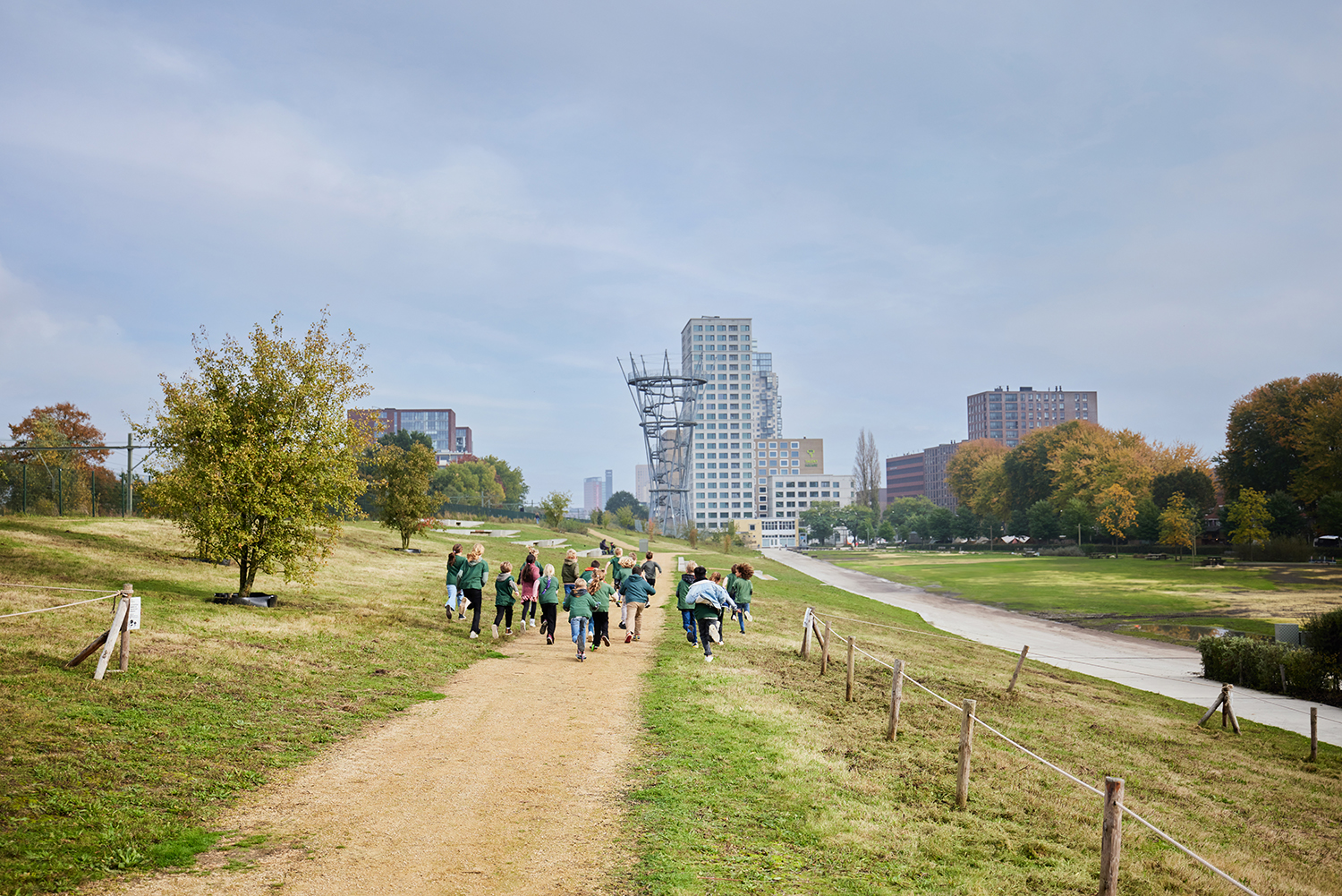 Kinderen in het Spoorpark